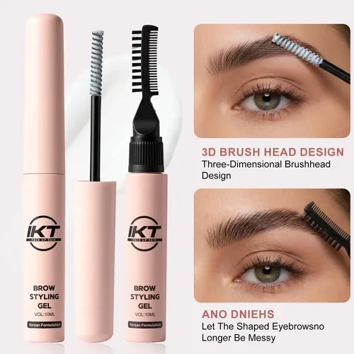 Gel Fijador De Cejas Con Cepillo Y Peine Ikt 01