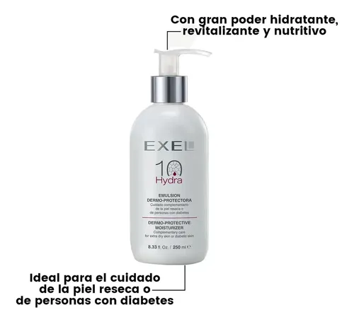 Hydra 10 Exel Piel Extra Seca. Diabetes. Nutritiva Aloe Vera