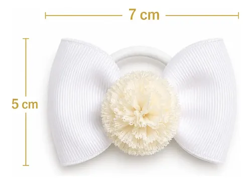 Colitas Moño Pelo Niña X6 Infantil Flores Pompones Colores
