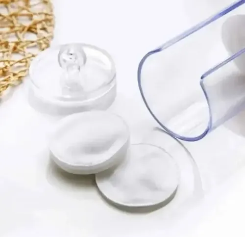 Organizador Acrílico Transparente Paris Night para Discos de Algodón Maquillaje