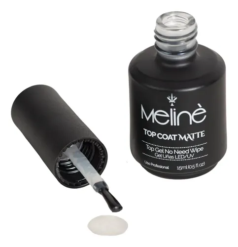 Meline Top Coat Mate Semipermanente para Uñas de 14 mL