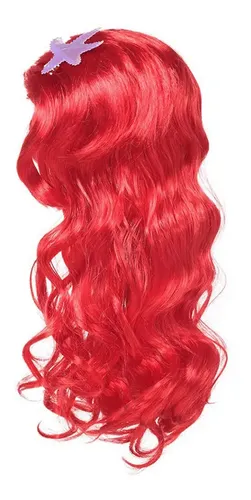 Peluca Cosplay Sirena Princesa +accesorios