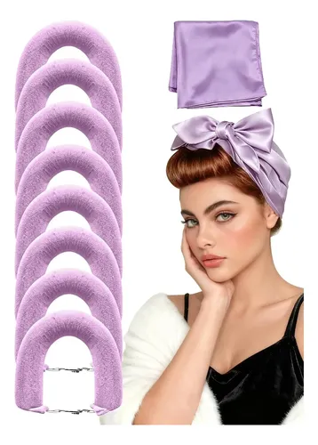 Rulos De Terciopelo Para Rulos Sin Calor Cabello Largo