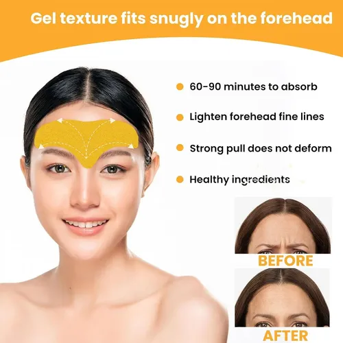 Parche Facial Pack X10 Arrugas Y Marcas De Expresion Frente