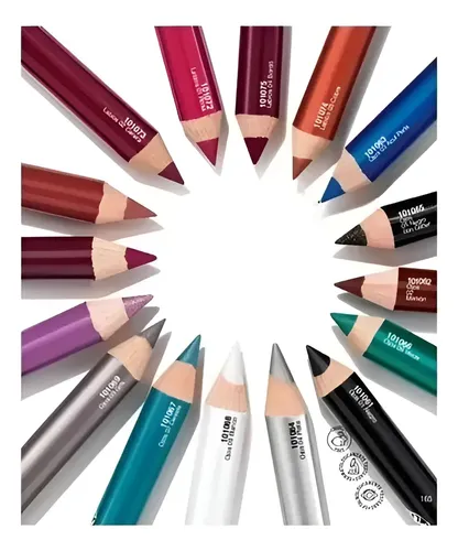 Lápiz Delineador De Labios Y Ojos Violetta Cosméticos X4
