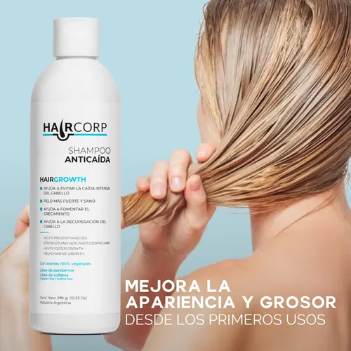 Shampoo Anti Caída Haircorp – Recupera Tu Cabello – Detiene la caida y genera crecimiento