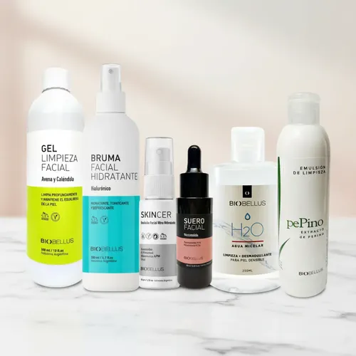 Kit Facial Skincare Completo Biobellus Limpieza Hidratación