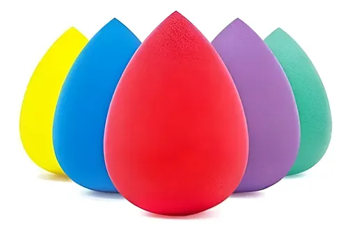 Set 6 Esponjas Gota Latex Para Maquillaje Blender Fashion