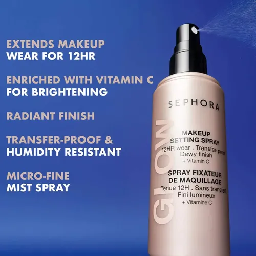 Fijador De Maquillaje Sephora Glow 12hs Vitamina C 80ml