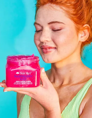 Tree Hut Exfoliante Corporal Raspberry Fizz con Azúcar de Frambuesa