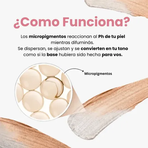 Base Maquillaje Barra Con Protector Solar Y Brocha