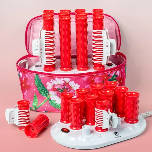 Calista Rulos Térmicos Para Cabello Corto 12 Piezas Rosa