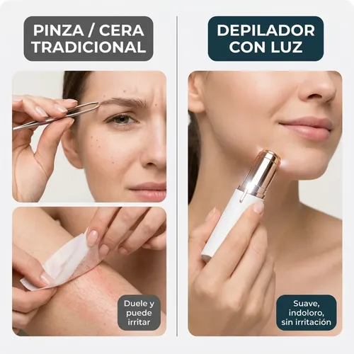 Depiladora Facial Eléctrica Corporal Usb Recargable