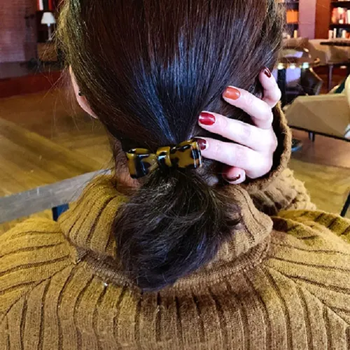 ..2 Cintas Para El Pelo A La Moda Con Forma De Lazo De Leopardo