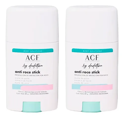 Acf By Dadatina Kit Anti Roce Stick Prevención Irritación X2 Sin Fragancia