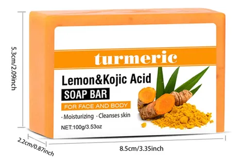 Tabletas De Jabón De Limón Y Cúrcuma 100 G