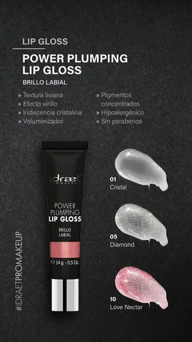 Brillo Voluminizador Labial Power Plumping Lip Gloss Idraet