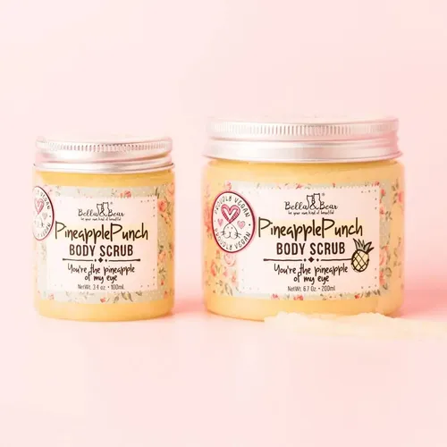 Exfoliante Corporal Bella & Bear Pineapple Vegan 200 Ml