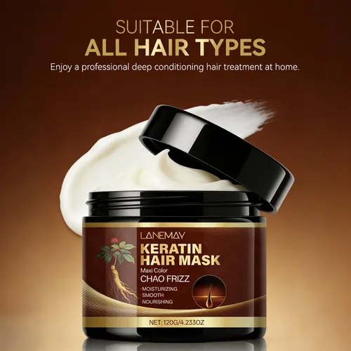 Lanemay Keratin Hair Mask – Anti-frizz – 120g