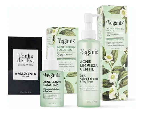 Kit Amazonia Veganis Hombre Rutina Anti Acné