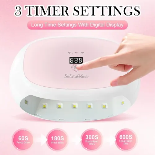 Lámpara Uv 56 Led Para Resina Con Temporizador Ajustable