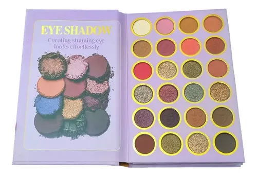 Paleta De 82 Sombras Rubor Glitter Ojos Beauty Book Libro