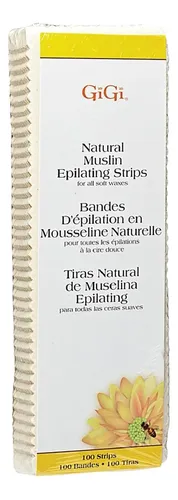 Gigi Natural Tiras De Depilación 100 Uds. (4 Packs)