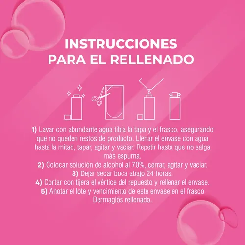 Dermaglós Facial Agua Micelar 6 En 1 Desmaquillante Refill