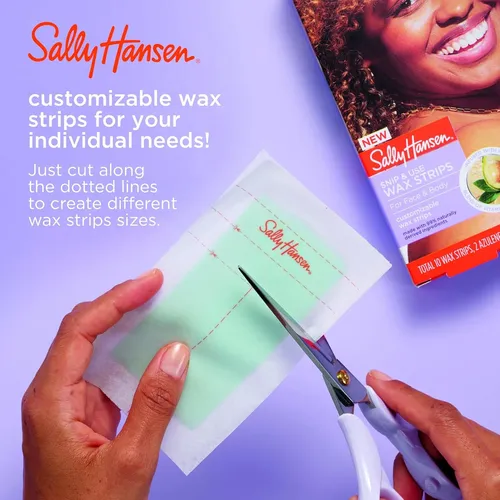 Tiras De Cera Sally Hansen Snip & Use, 10 Unidades