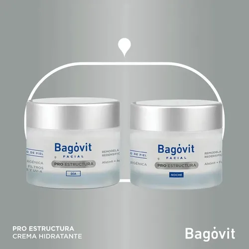Crema Antiage Nutritiva Bio Reparadora de Noche Bagóvit Pro Estructura para todo tipo de piel de 60g