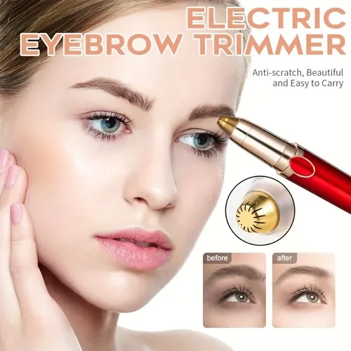 Recortador De Cejas Eléctrico Para Mujer, Afeitadora Usb Rec