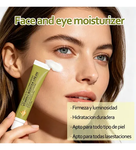 2 Piezas Vc Brighten Hidratante Para Ojos Y Rostro 40 G