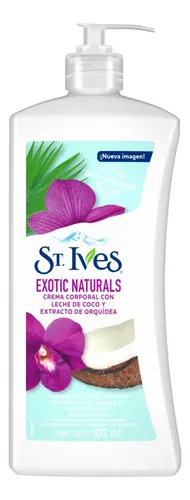 Crema para cuerpo St. Ives Exotic Naturals en dosificador 532mL
