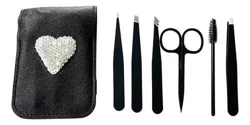 Kit Recortador De Cejas, Pinzas, Tijeras, Cepillo De Cejas,