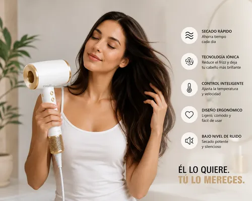 Secador De Pelo Premium Ultra Ionico Frio Calor Difusor Hair