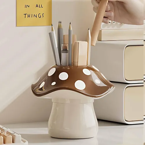 Bonito Portalápices Con Forma De , Soporte Para Cepillos De