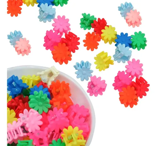 Mini Ganchitos Broches Engomado Para Pelo Colores X200 Unid