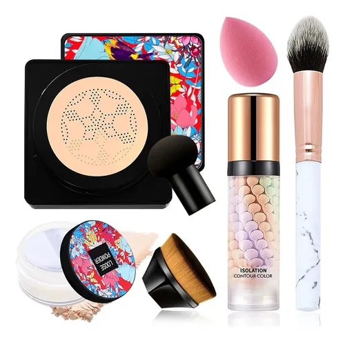 Cushion Base Facial Set De 6 Piezas Tono Natural