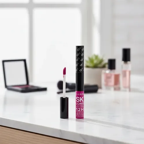 Labial Liquido + Fijador Silk Kiss Long Lasting 12h Color N09 / Beso Hechicero