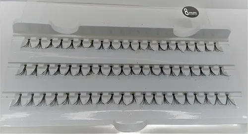 Pestañas Eyelash Postizas Individuales Black X12 Unidades