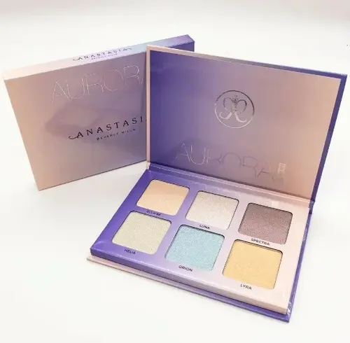 Kit iluminador Aurora Anastasia Beverly Hills Make Tone Glow, paleta de 6 tonos