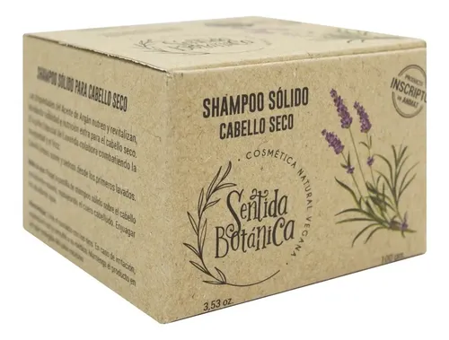 Sentida Botánica Kit X3 Shampoo Solido Cabello Seco Vegano