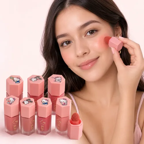 Rubor Líquido Blush Con Aplicador Esponja Tono A Elección