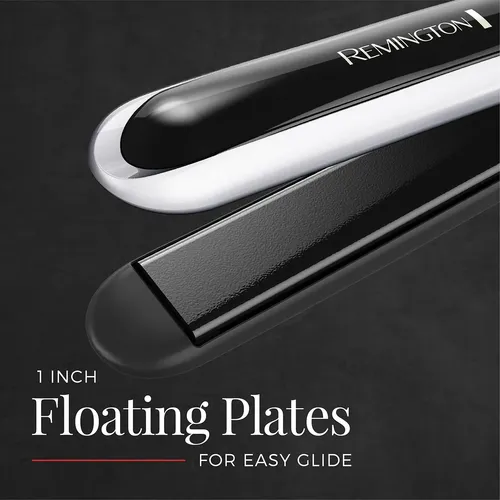 Plancha De Pelo Remington Pearl Pro Cerámica 1 , Negro Y Bla Negro