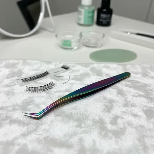 Kit X3 Pinzas Para Extensiones Pestañas Pelo A Pelo Vol Ruso