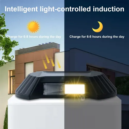 Espejo De Pared O Que Emite 8 Luces Solares Hacia Arriba Y H