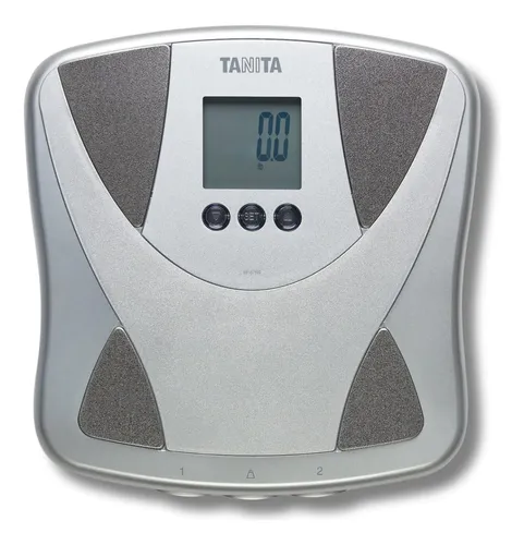Báscula De Grasa Y Agua Tanita –  Digital –  2 Usuarios Bf-6 Plateado