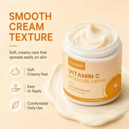 Crema Hidratante Facial Con Vitamina C, Cuidado Diario 2pcs