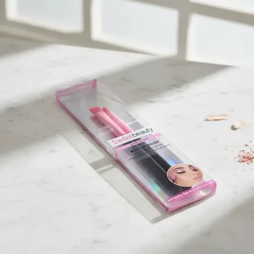 Set De 2 Brochas Para Aplicar Sombras De Ojos Makeup