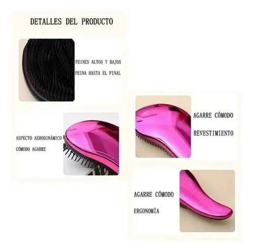 Cepillo Desenredante Para Extensiones De Cabello Multicolore
